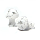 5pcs Natural Stone Mushroom Beads Charm Turquoise Loose Beads 20x15mm