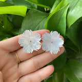 5pcs Natural Flower Shell Pendants 28mm DIY Jewelry Making