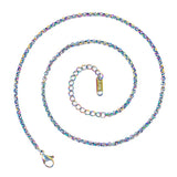 5pcs Pearl Chain Jewelry Supplies Stainless Steel Necklace