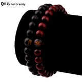 5pcs/Lot Wood Buddhism Beads Bracelets Belief Jewelry Men Women Gift Brown