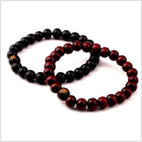 5pcs/Lot Wood Buddhism Beads Bracelets Belief Jewelry Men Women Gift Brown