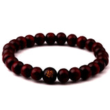 5pcs/Lot Wood Buddhism Beads Bracelets Belief Jewelry Men Women Gift Brown