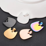 5pcs/Lot Stainless Steel High Blank Dog Tag Lovely Cat Shape Animal Pendant