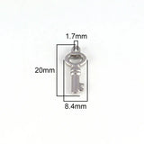 5pcs Stainless Steel Key Charms for Jewelry Making Supplies