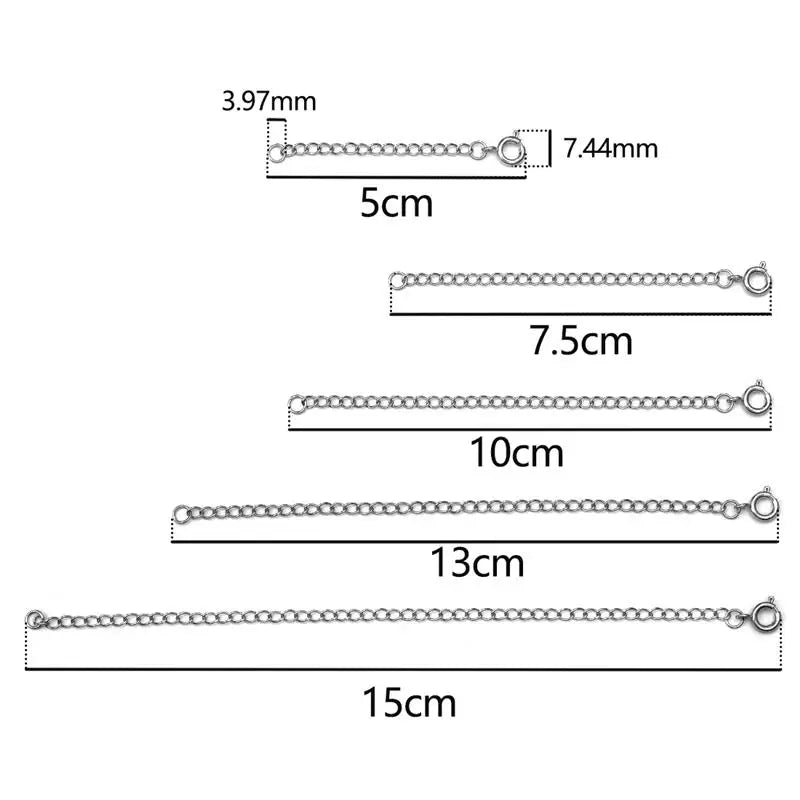 5pcs Stainless Steel Lobster Clasps Chains Jewelry Findings