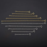 5pcs Stainless Steel Lobster Clasps Chains Jewelry Findings