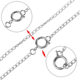 5pcs Stainless Steel Spring Ring Clasp for Necklace Bracelet DIY