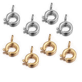 5pcs Stainless Steel Spring Ring Clasp for Necklace Bracelet DIY
