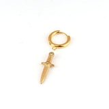 5pcs Stainless Steel Sword Charms for DIY Jewelry Making