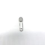 5pcs/Lot CZ Paved Paperclip Charms for Jewelry Making