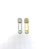 5pcs/Lot CZ Paved Paperclip Charms for Jewelry Making