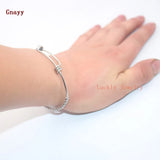 5pcs Lot Adjustable Stainless Steel Bracelet Bangle Cuff Double Hoop