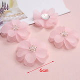 5pcs Big Acrylic Scrub Rhinestone Wrist Flowers Spring Colors