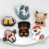 5pcs Silicone Christmas Teething Beads Koala Crown Shapes DIY Jewelry
