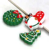 5pcs Silicone Christmas Teething Beads Koala Crown Shapes DIY Jewelry