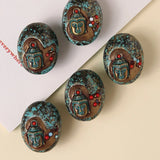 5pcs Buddha Head Necklace Pendant for Jewelry Making