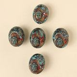 5pcs Buddha Head Necklace Pendant for Jewelry Making