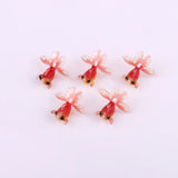 5pcs Resin Goldfish Charms Pendant for Earring Necklace Keychain