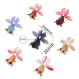 5pcs Resin Goldfish Charms Pendant for Earring Necklace Keychain