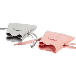 5pcs Suede Jewelry Storage Pouch Microfiber Necklace Ring Bag