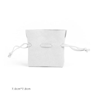 5pcs Suede Jewelry Storage Pouch Microfiber Necklace Ring Bag