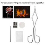 5pcs Melting Kit Silica Crucible Graphite Rod Ingot Mold Borax Tong