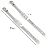 5pcs Men's Stainless Steel Wrist Strap Bracelets