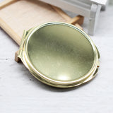 5pcs Metal 65mm Folding Compact Mirror Gold Silver Rose Pocket Makeup Mirror