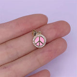 5pcs Metal Brass Plated Enamel Charms 10x13mm Necklace Adornment Decorations