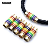 5pcs Metal Magnetic Clasp For Leather Silicone Cord Necklace Bracelet