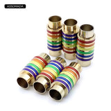 5pcs Metal Magnetic Clasp For Leather Silicone Cord Necklace Bracelet
