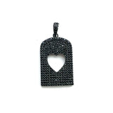 5pcs Micro CZ Heart Charms for Jewelry Accessories