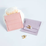 5pcs Microfiber Velvet Jewelry Gift Bags 8x8cm Envelope Pouch