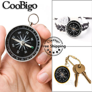 5pcs Mini Pocket Compass for Camping Survival - Outdoor Navigation Tool
