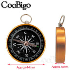 5pcs Mini Pocket Compass for Camping Survival - Outdoor Navigation Tool