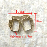 5pcs Stainless Steel Cheer Cup Charms for Jewelry DIY