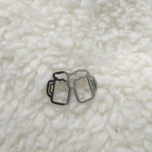 5pcs Stainless Steel Cheer Cup Charms for Jewelry DIY