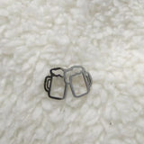5pcs Stainless Steel Cheer Cup Charms for Jewelry DIY