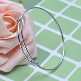 5pcs Adjustable Copper Wire Charms Bracelet Bangle Jewelry DIY