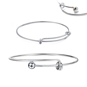 5pcs Adjustable Copper Wire Charms Bracelet Bangle Jewelry DIY