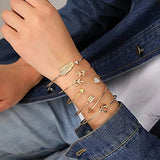 5pcs Adjustable Layered Cuff Bracelet Set for Women