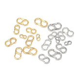 5pcs Stainless Steel S Shape Buckle Lobster Clasps for Jewelry Making