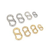 5pcs Stainless Steel S Shape Buckle Lobster Clasps for Jewelry Making