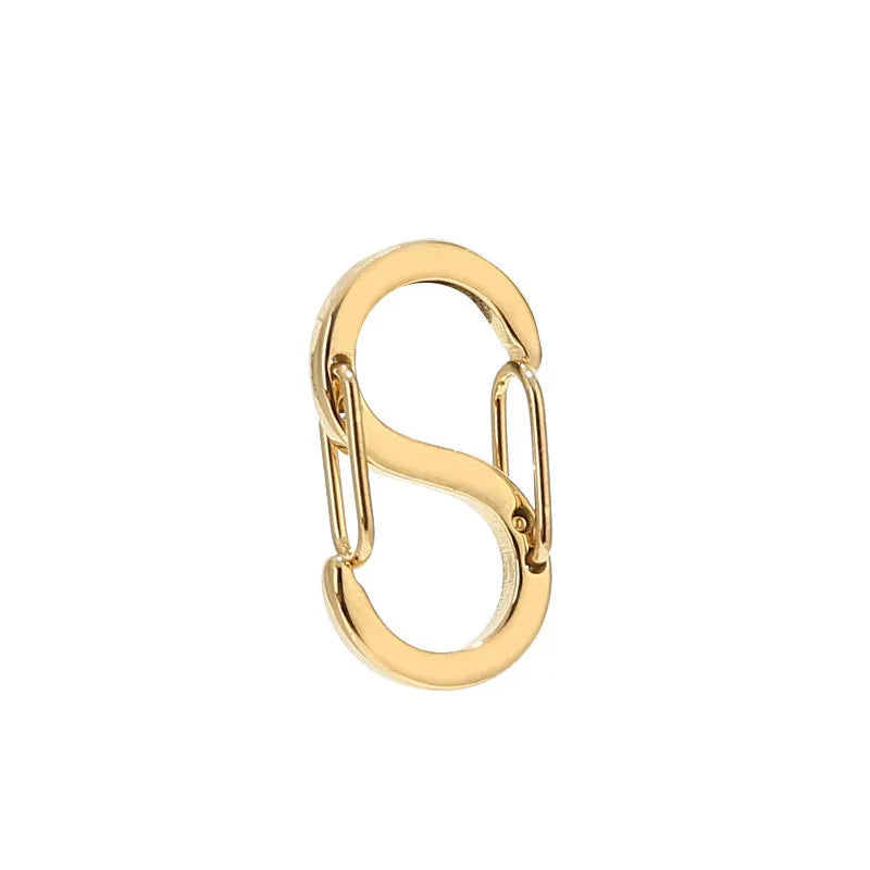 5pcs Stainless Steel S Shape Buckle Lobster Clasps for Jewelry Making