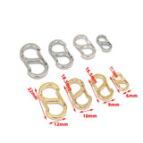5pcs Stainless Steel S Shape Buckle Lobster Clasps for Jewelry Making