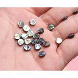 5pcs Abalone Paua Shell Cabochons Flat Round 6-14mm