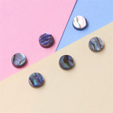 5pcs Abalone Paua Shell Cabochons Flat Round 6-14mm