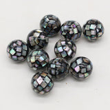 5pcs Abalone Shell Beads Round Shape Loose Beads 12x12mm
