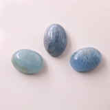 5pcs Aquamarine Semiprecious Stone Cabochons Oval 13x18mm DIY Jewelry Making