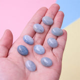 5pcs Aquamarine Semiprecious Stone Cabochons Oval 13x18mm DIY Jewelry Making